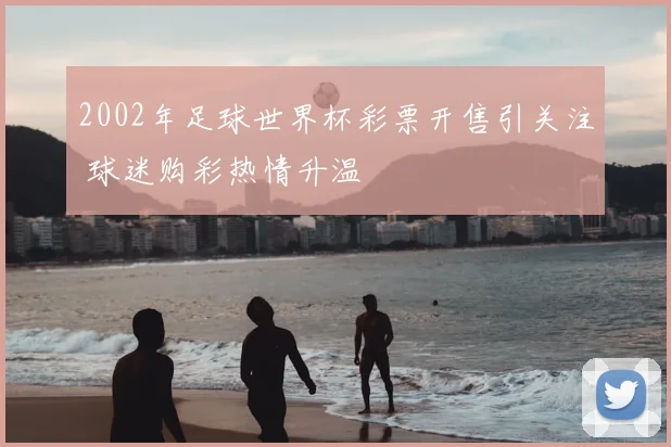 2002年足球世界杯彩票开售引关注 球迷购彩热情升温